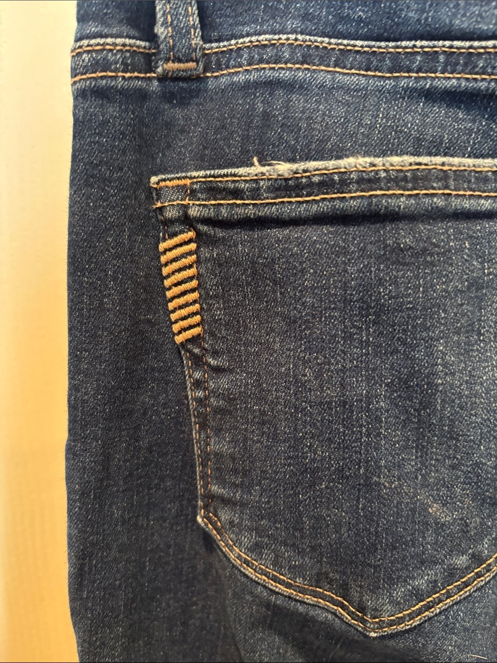 PAIGE Lou Lou Flare Jeans Medium Wash Forward Seam Split Hem Blue Denim size 28 - Picture 8 of 9